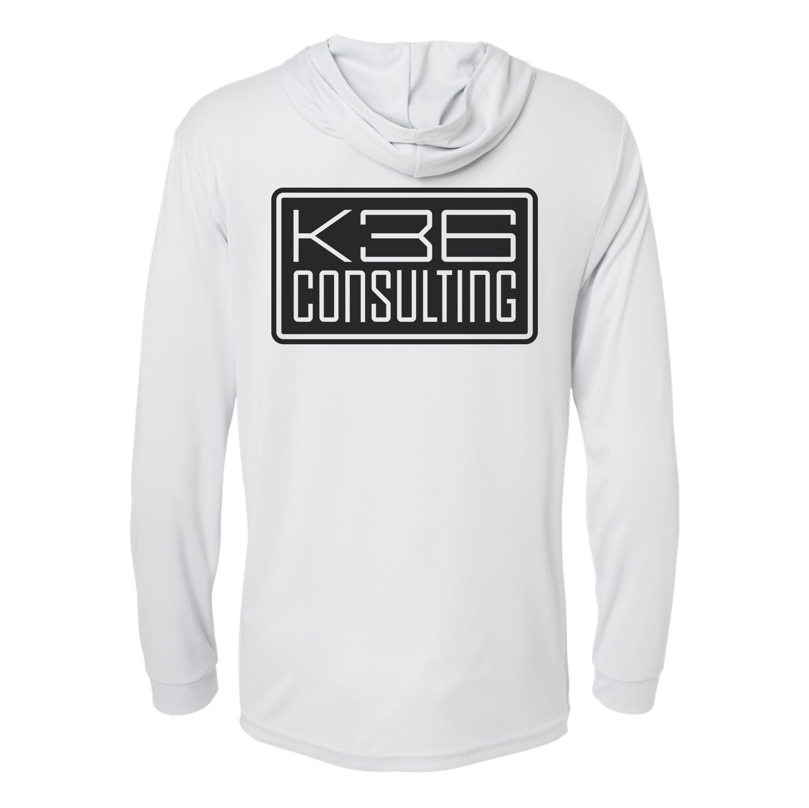 K36 Consulting Logo Performance Hooded Long Sleeve