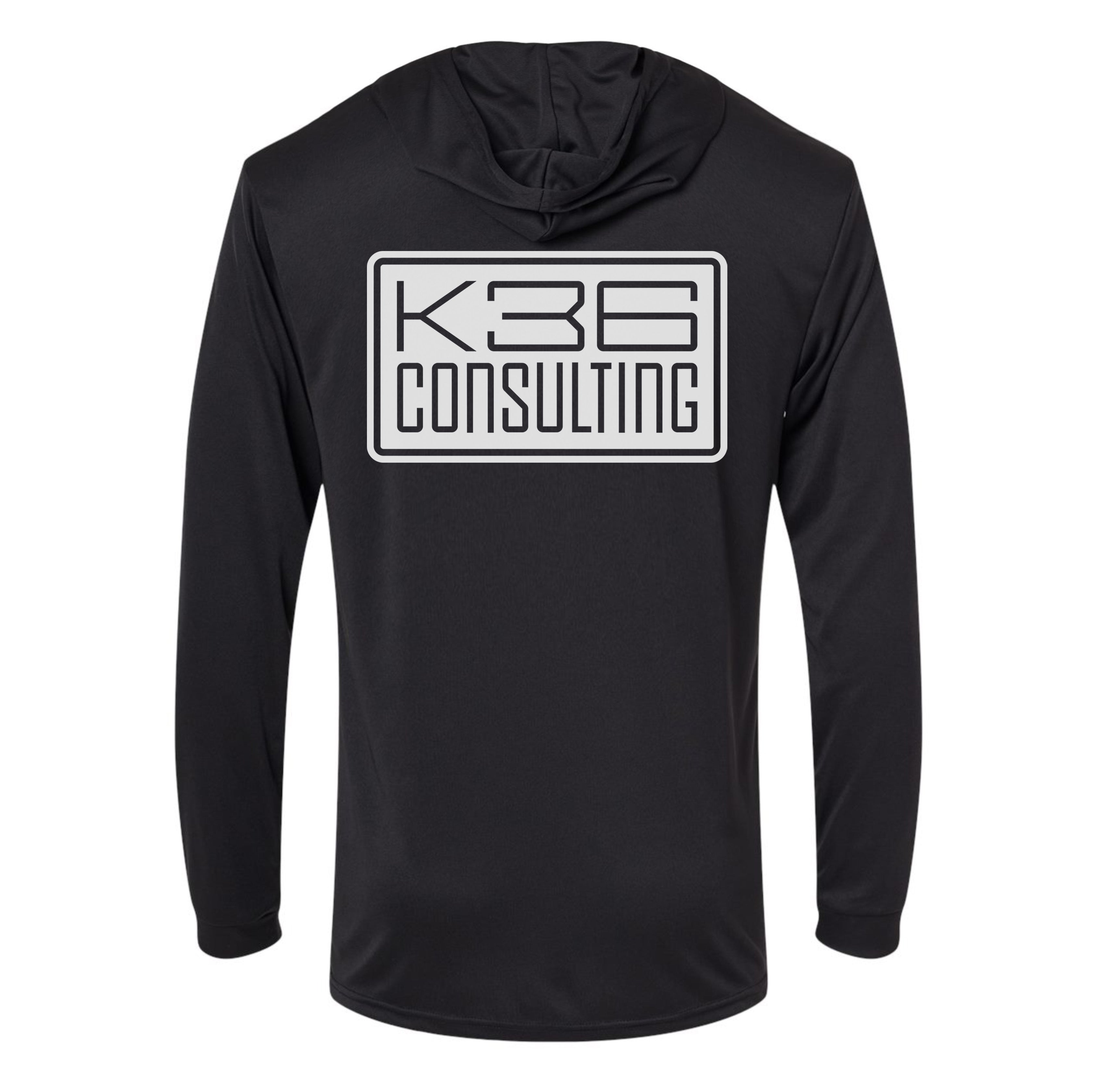 K36 Consulting Logo Performance Hooded Long Sleeve