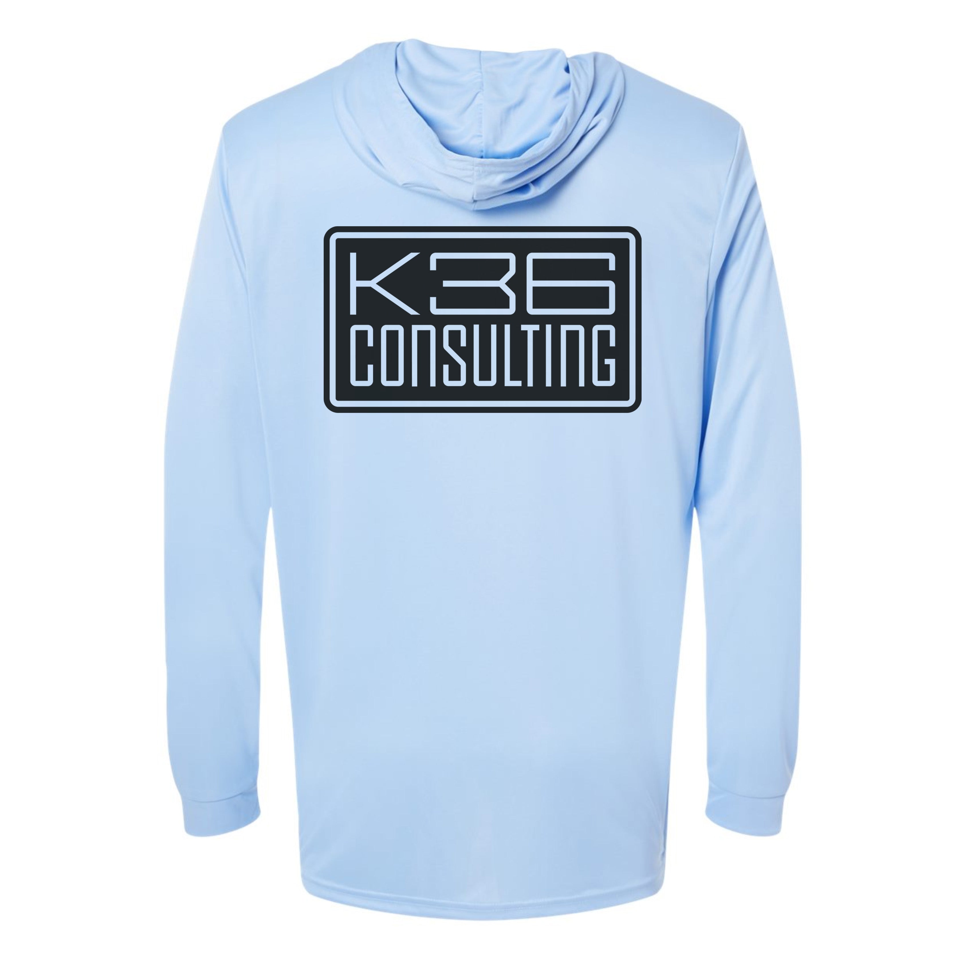 K36 Consulting Logo Performance Hooded Long Sleeve