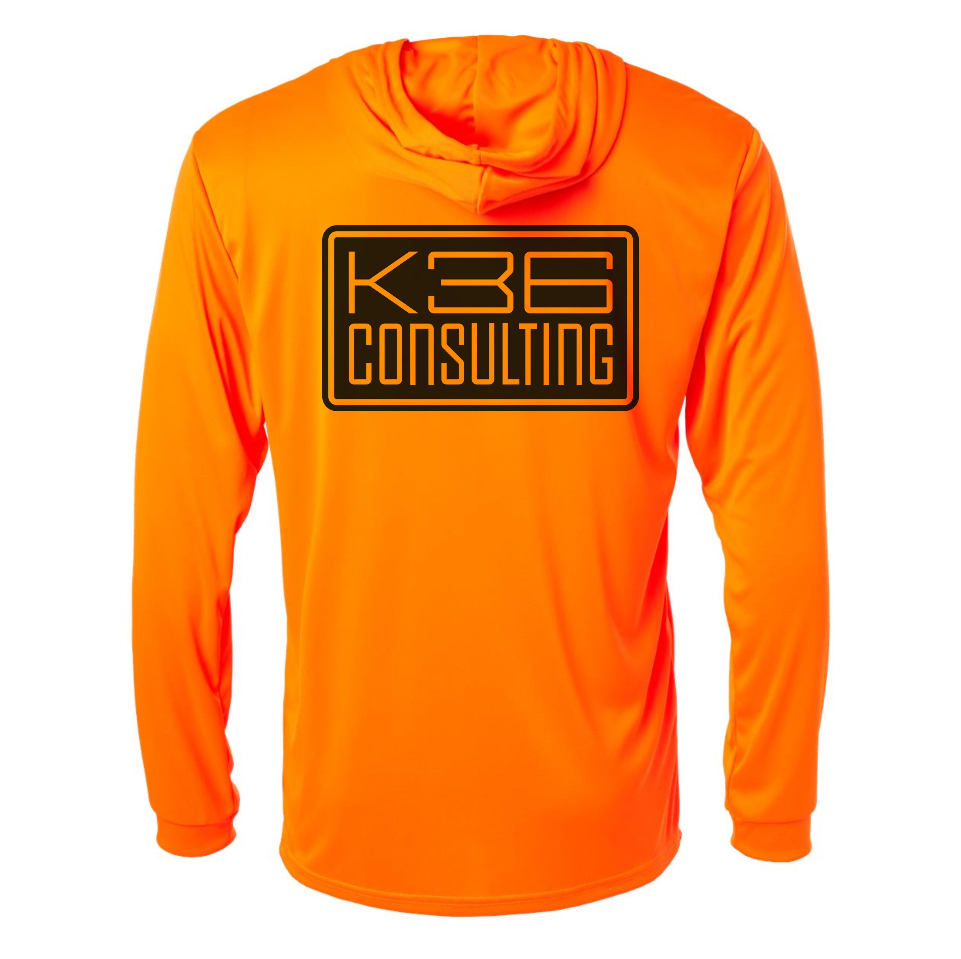 K36 Consulting Logo Performance Hooded Long Sleeve