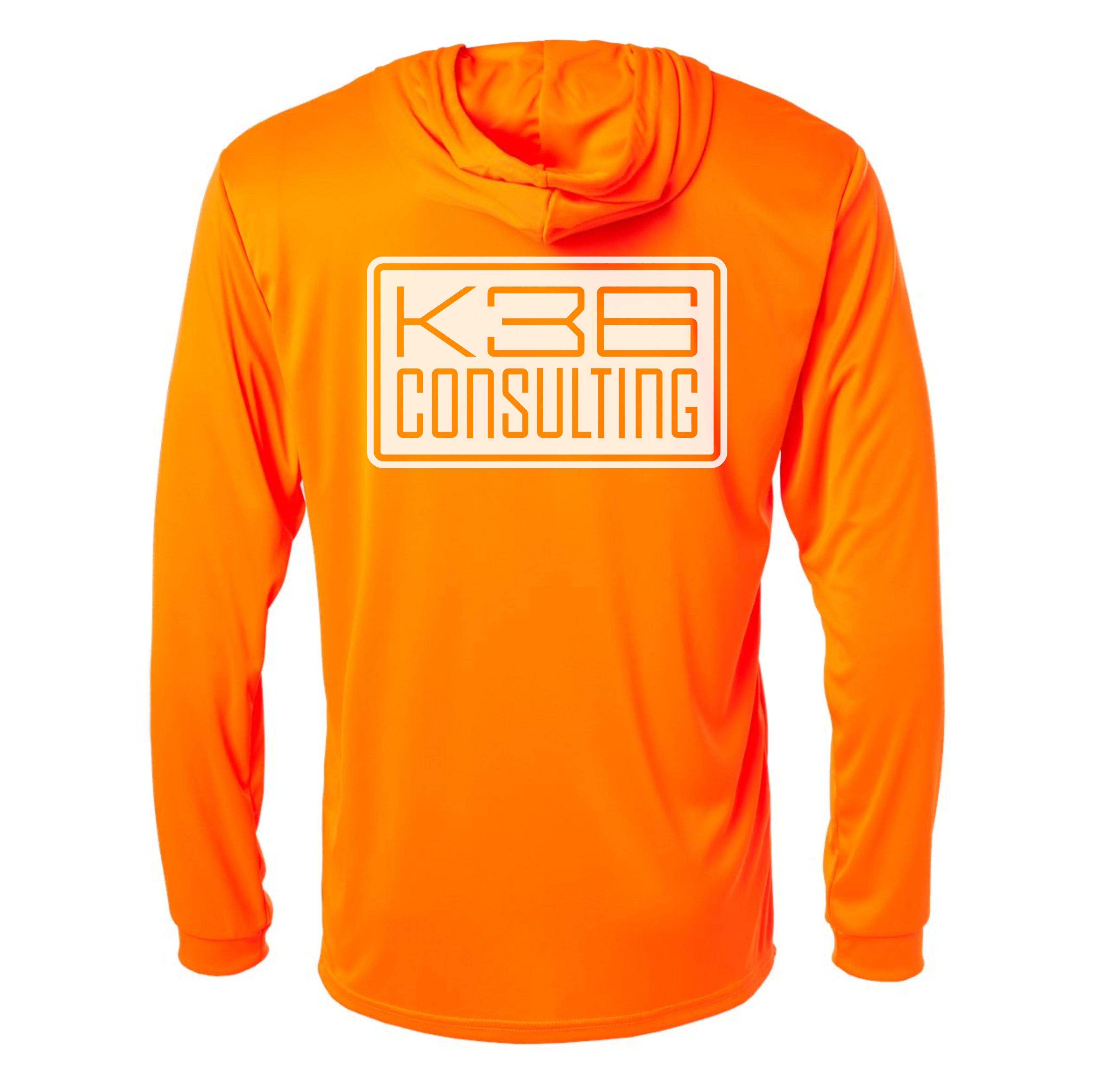 K36 Consulting Logo Performance Hooded Long Sleeve